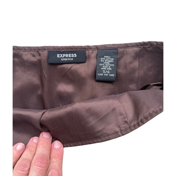 Bronze Gold Sequin Express Mini Skirt / Size 6 - Picture 4 of 4